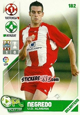 Sticker Negredo - Play Liga 2007-2008 n. 182 - Panini