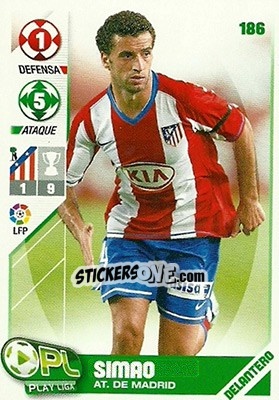 Sticker Simao - Play Liga 2007-2008 n. 186 - Panini