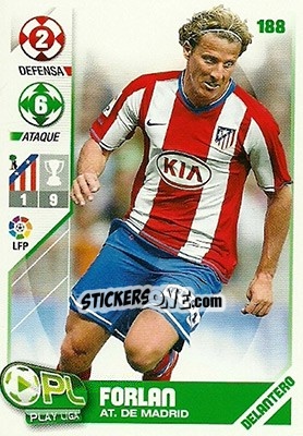 Sticker Forlán - Play Liga 2007-2008 n. 188 - Panini
