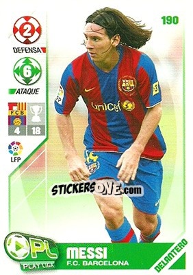 Figurina Messi - Play Liga 2007-2008 - Panini