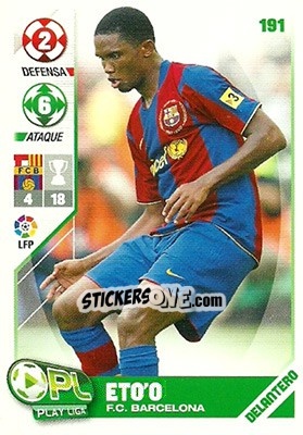 Sticker Eto'o - Play Liga 2007-2008 n. 191 - Panini