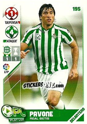Sticker Pavone - Play Liga 2007-2008 n. 195 - Panini