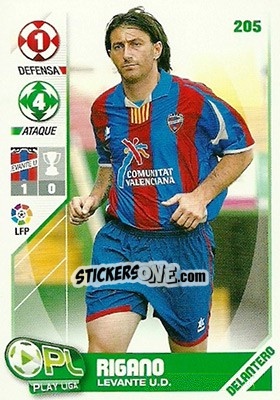 Sticker Riganó - Play Liga 2007-2008 n. 205 - Panini