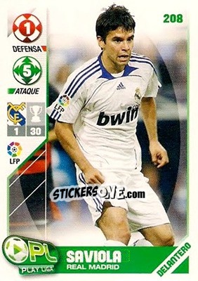 Figurina Saviola - Play Liga 2007-2008 - Panini