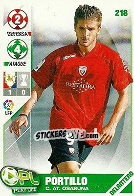Sticker Portillo - Play Liga 2007-2008 n. 218 - Panini