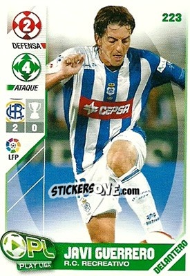 Sticker Javi Guerrero - Play Liga 2007-2008 n. 223 - Panini