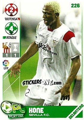 Sticker Arouna Koné - Play Liga 2007-2008 n. 226 - Panini