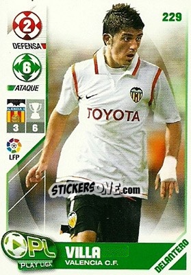 Sticker David Villa - Play Liga 2007-2008 n. 229 - Panini
