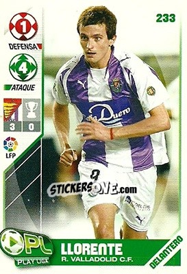 Sticker Joseba Llorente - Play Liga 2007-2008 n. 233 - Panini