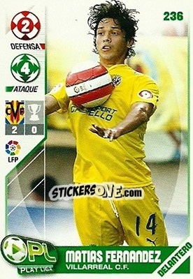 Sticker Matías Fernández - Play Liga 2007-2008 - Panini