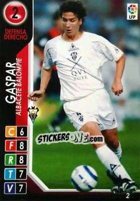 Figurina Gaspar - Derby Total Spain 2004-2005 - Panini