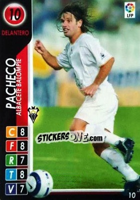 Sticker Pacheco - Derby Total Spain 2004-2005 n. 10 - Panini