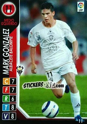 Sticker Mark Gonzalez - Derby Total Spain 2004-2005 - Panini