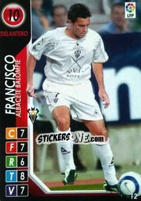 Cromo Francisco - Derby Total Spain 2004-2005 n. 12 - Panini