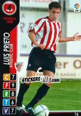 Sticker Luis Prieto - Derby Total Spain 2004-2005 - Panini