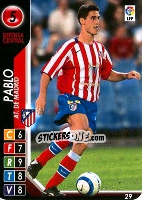 Sticker Pablo - Derby Total Spain 2004-2005 n. 29 - Panini