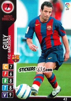 Sticker Giuly - Derby Total Spain 2004-2005 n. 43 - Panini