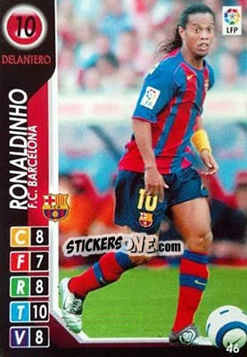 Sticker Ronaldinho - Derby Total Spain 2004-2005 n. 46 - Panini