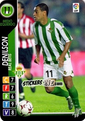 Sticker Denilson - Derby Total Spain 2004-2005 n. 59 - Panini