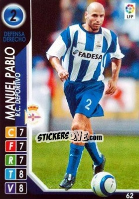 Sticker Manuel Pablo - Derby Total Spain 2004-2005 - Panini