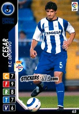 Sticker Cesar - Derby Total Spain 2004-2005 - Panini