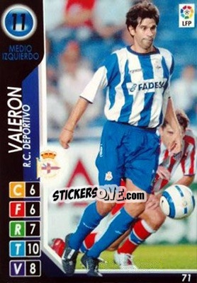 Sticker Valeron - Derby Total Spain 2004-2005 n. 71 - Panini