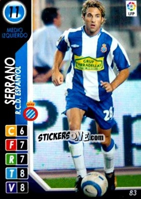 Sticker Serrano - Derby Total Spain 2004-2005 - Panini