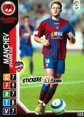 Sticker Manchev - Derby Total Spain 2004-2005 n. 105 - Panini
