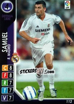 Sticker Walter Samuel - Derby Total Spain 2004-2005 n. 112 - Panini