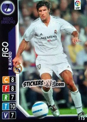 Sticker Figo - Derby Total Spain 2004-2005 n. 115 - Panini