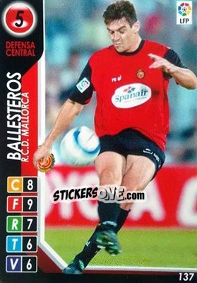 Sticker Ballesteros - Derby Total Spain 2004-2005 n. 137 - Panini