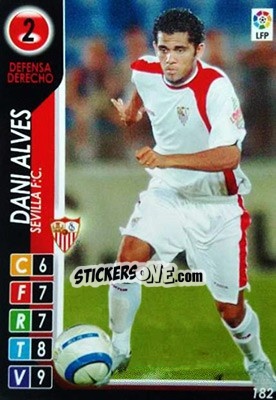 Sticker Dani Alves - Derby Total Spain 2004-2005 n. 182 - Panini