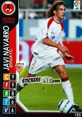 Sticker Javi Navarro - Derby Total Spain 2004-2005 n. 185 - Panini