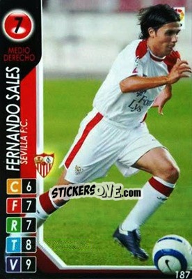 Sticker Fernando Sales - Derby Total Spain 2004-2005 n. 187 - Panini