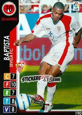 Sticker Baptista - Derby Total Spain 2004-2005 n. 190 - Panini