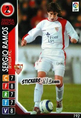 Sticker Sergio Ramos - Derby Total Spain 2004-2005 n. 192 - Panini