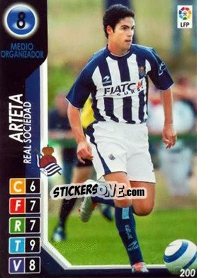 Sticker Arteta - Derby Total Spain 2004-2005 n. 200 - Panini