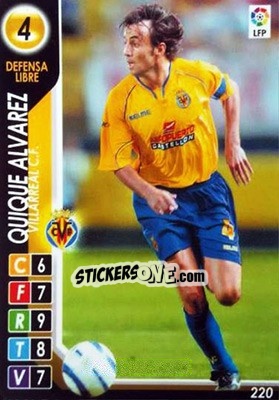 Figurina Quique Alvarez - Derby Total Spain 2004-2005 - Panini