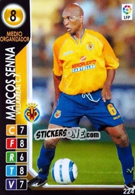 Sticker Marcos Senna - Derby Total Spain 2004-2005 n. 224 - Panini