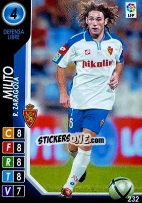 Sticker Gabriel Milito - Derby Total Spain 2004-2005 n. 232 - Panini