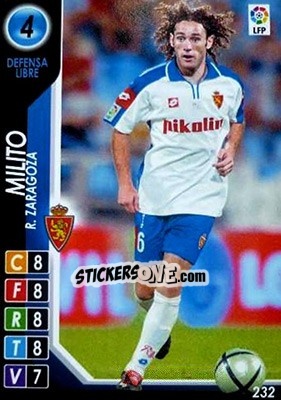 Cromo Gabriel Milito - Derby Total Spain 2004-2005 - Panini