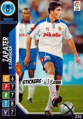 Figurina Zapater - Derby Total Spain 2004-2005 - Panini