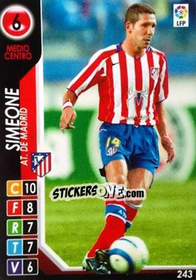 Sticker Diego Simeone - Derby Total Spain 2004-2005 - Panini