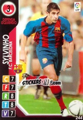 Sticker Sylvinho - Derby Total Spain 2004-2005 n. 244 - Panini
