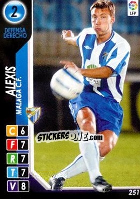 Figurina Alexis - Derby Total Spain 2004-2005 - Panini