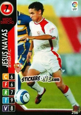 Sticker Jesus Navas - Derby Total Spain 2004-2005 n. 256 - Panini