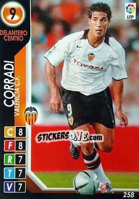 Sticker Corradi - Derby Total Spain 2004-2005 n. 258 - Panini