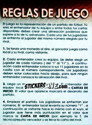 Sticker Reglas de Juego - Derby Total Spain 2004-2005 - Panini