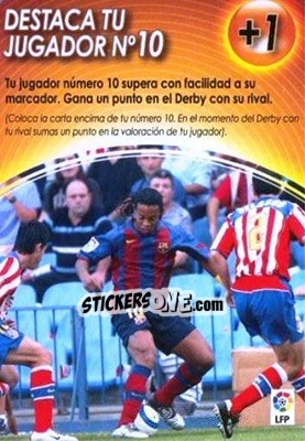 Sticker Destaca Tu Jugador No10 - Derby Total Spain 2004-2005 n. M2 - Panini