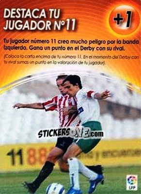Sticker Destaca Tu Jugador No11 - Derby Total Spain 2004-2005 n. M3 - Panini